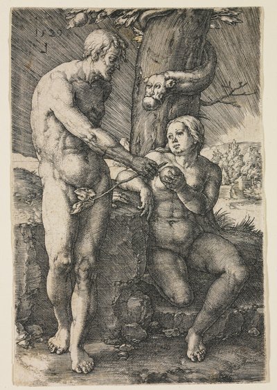 La caída del hombre, 1529 de Lucas van Leyden